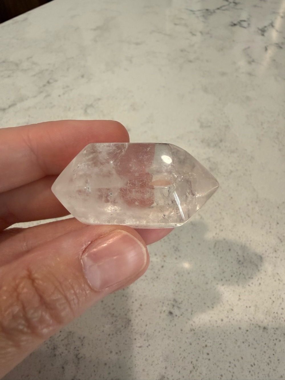 Clear Double-Terminated Quartz Crystal Point